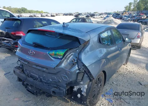 2019 Hyundai Veloster 2.0 из США, поврежденный, VIN KMHTG6AF0KU016639